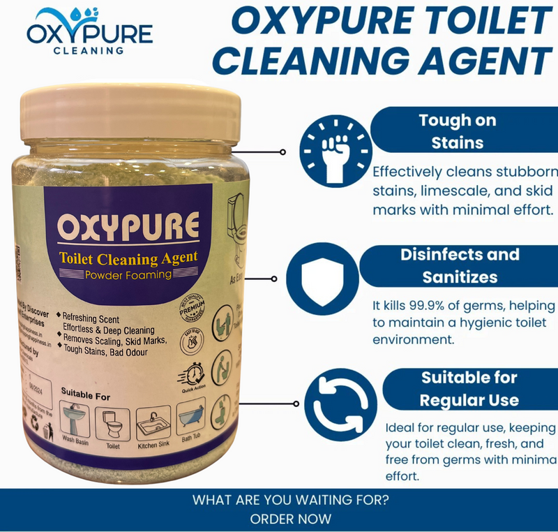 OxyPure Toilet Cleaning Agent - Hundred Percent Original Product - Money Back Guarantee